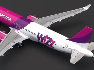Wizz Air A320 3D model
