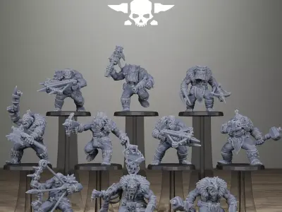 Orkaz Wild Squad 3D print model
