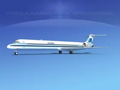 McDonnell Douglas MD83 Air Aruba 3D model