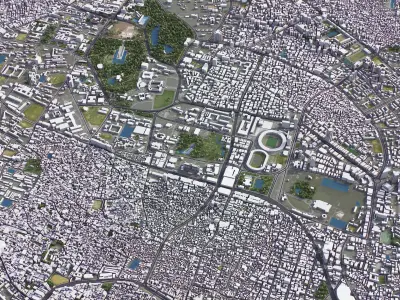 Dhaka Low-poly 3D model