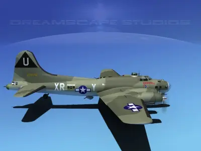 Boeing B-17G Flying Fortress HP V06 3D model