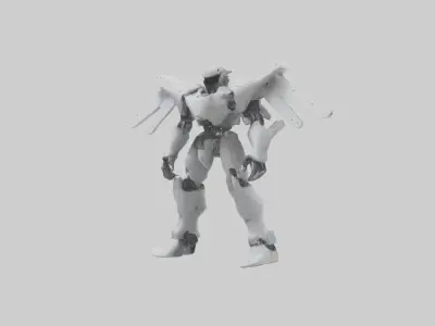 Robot version of a pilot model 3D model