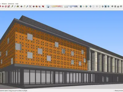 Sketchup Office building J9 3D model