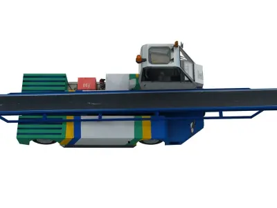 Lowpoly NBL Belt Loader Low-poly 3D model