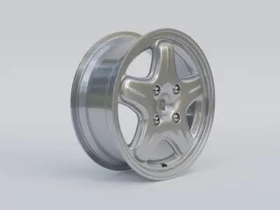 Peugeot 106 XSi Alloy Wheels Rims 3D model