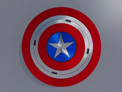 Captain America Shield 3D model