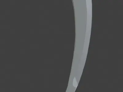 Pirate Cutlass - Low Poly Game Ready Low-poly 3D model