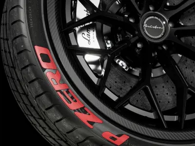 Pirelli P ZERO 255 30 ZR20 92Y Lambo Front 3D model