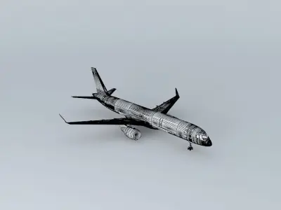 Template Boeing 757 200W Free 3D model