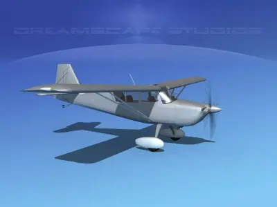 Bellanca Citabria 7KC Bare Metal 3D model
