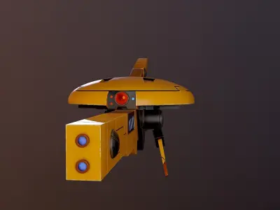 SNIPER DRONE TAU MV71  TAU EMPIRE low poly PBR Low-poly 3D model