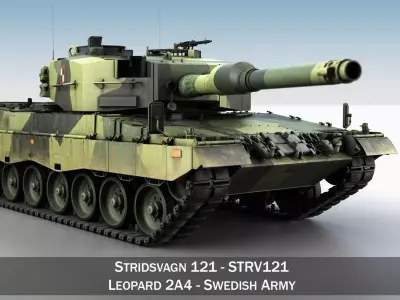 Stridsvagn 121 - Swedish Army 3D model