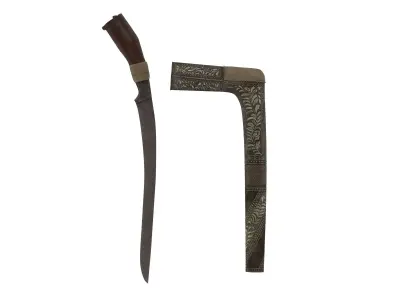 Sewar Dagger  Low-poly 3D model