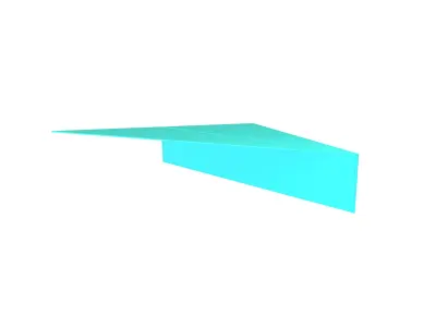 Paper Plane v4 004 Low-poly 3D model