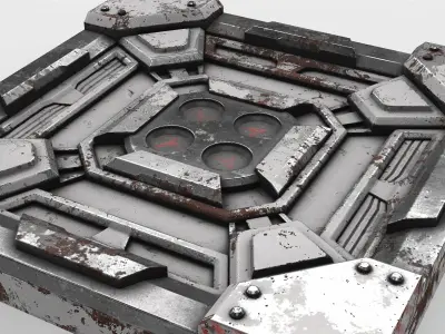 panel sci-fi 07 3D model