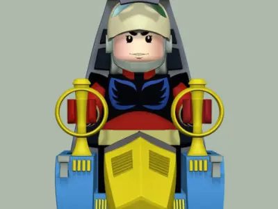 Duke Fleed Cockpit Lego Actarus Grendizer Goldorak Goldrake 3D model