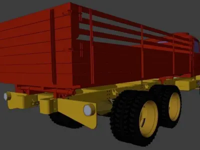 Praga V3S Low-poly 3D model