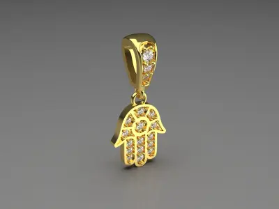 hand jewelry pendant jp0151 Free 3D print model