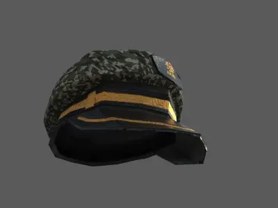 Military-Navy Cap Low-poly 3D model