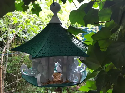 Flowing Bird Feeder Free 3D print model