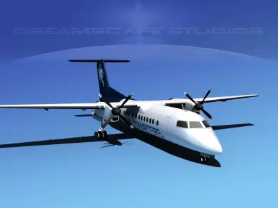 DeHavilland DHC-8-Q300 Star Charters 3D model