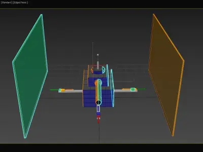 Active Adaptive Digital Tank Camouflage - Concept 3D model