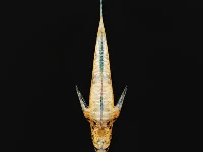 Roanoke logperch Fish Low-poly 3D model