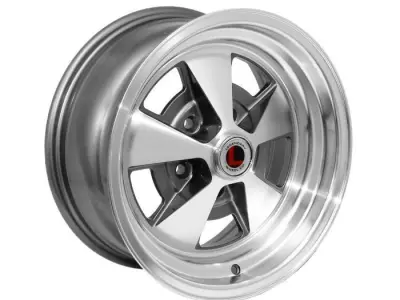 Legendary Wheel Co Flat 5 Alloy Wheel Charcoal Machined Low-poly 3D model