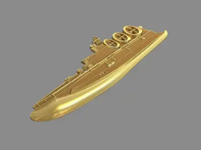 Military boat 3D print model