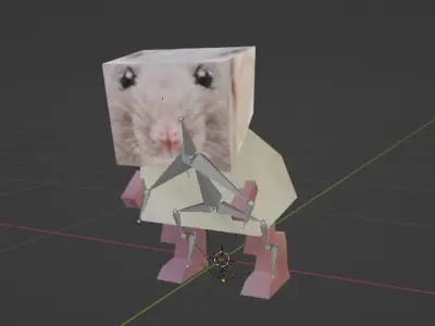 rata poligonal epic backflip Free 3D model