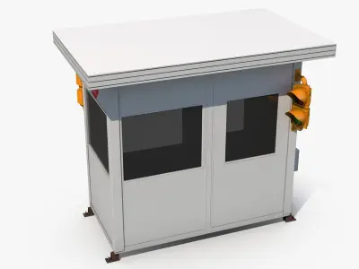 Portable Security Cabin 3D model