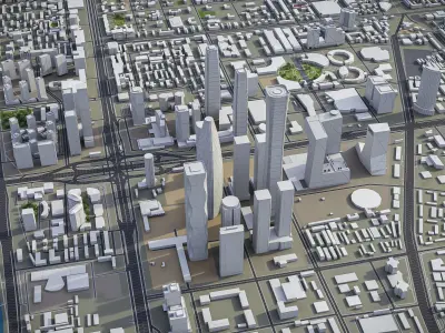 Beijing Low-poly 3D model