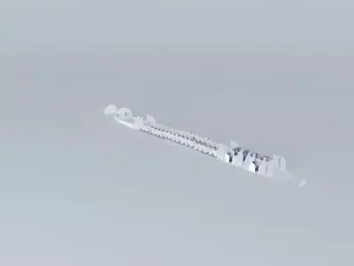 DC8 60 Interior Free 3D model