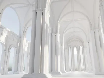 medieval palace 3D model