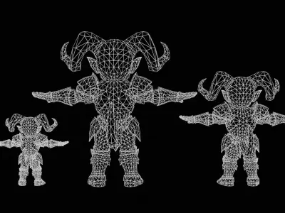 ChibiDemon7Pack1 Low-poly 3D model