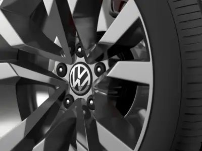 VW Beetle TDI 2012 wheel 3D model