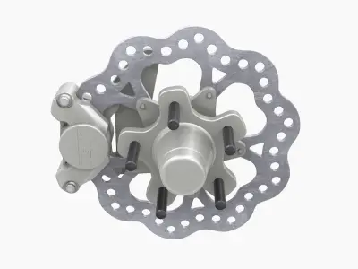 TBM Brake Disk Low-poly 3D model