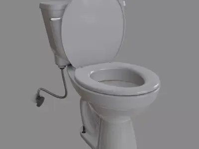 Toilet Free low-poly 3D model buy
