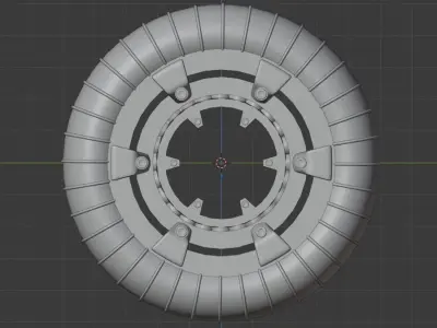 WHEEL AND MOTOR FOR MARS ROVER 3D model