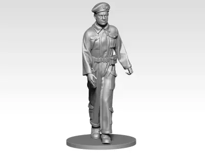  British Tank crew ww2 01 3D print model