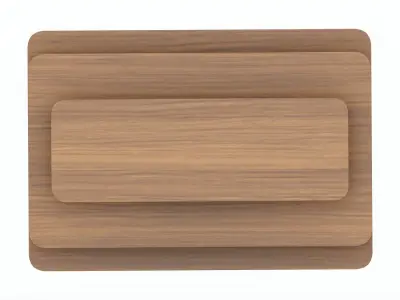Three Tier Rectangle Table Free 3D model