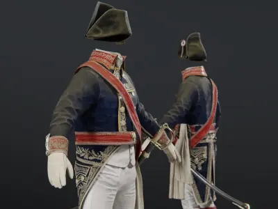 Soldier Napoleon General 3D model