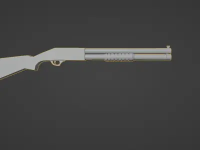 silah gun 3D model