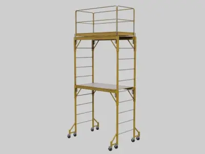 Scaffold 1A Low-poly 3D model