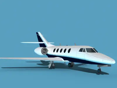 Dassault Falcon 20 V06 3D model