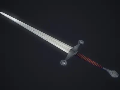 Medieval Sword - Low Poly Low-poly 3D model