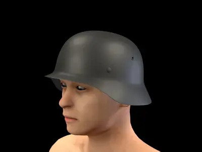 German M40 Stahlhelm 3D model