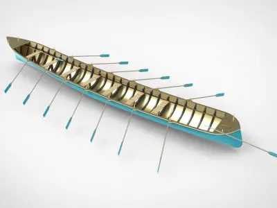 longboat 3D model