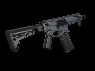 Quentin Defense ARQ - 15 Low-poly 3D model