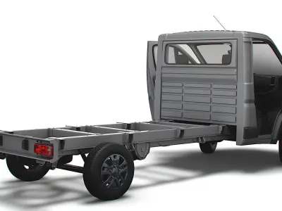 RAM Promaster Chassis Truck SCab 4035WB HQInterior 2023 3D model